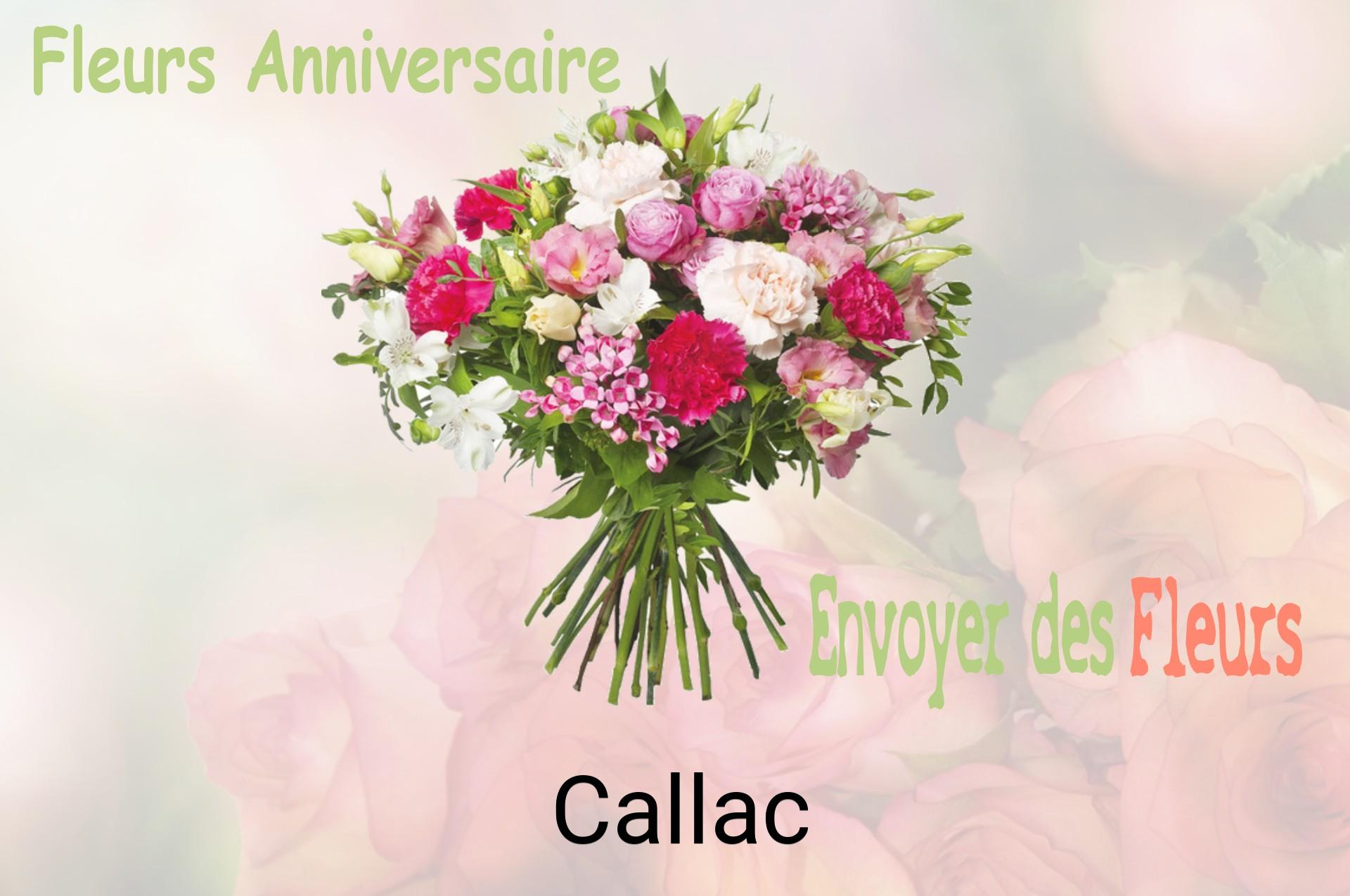 Bouquet de fleurs d’anniversaire livré à Callac