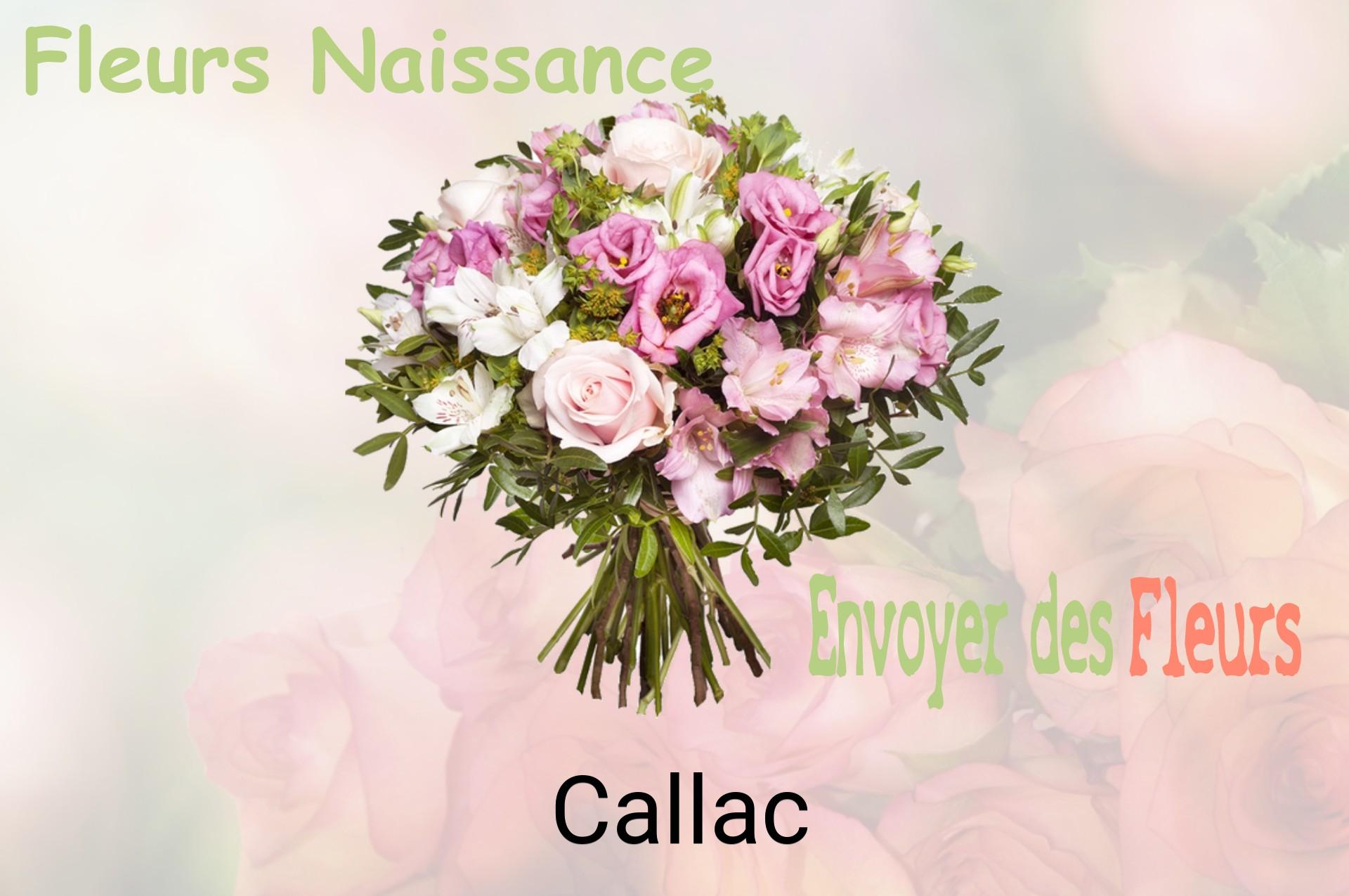 Bouquet de fleurs de naissance livré à Callac